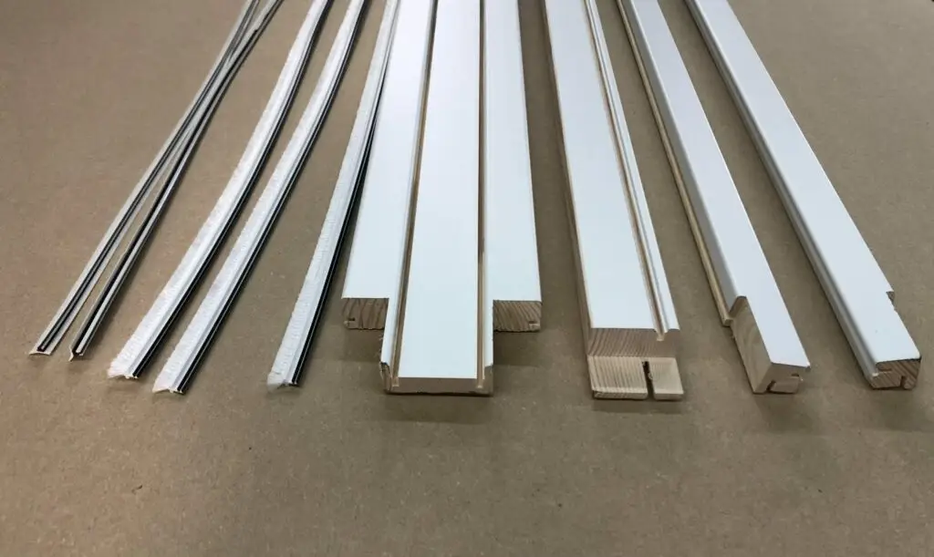 Eclisse Double Pocket Door Jamb Kits - Pre-Primed White