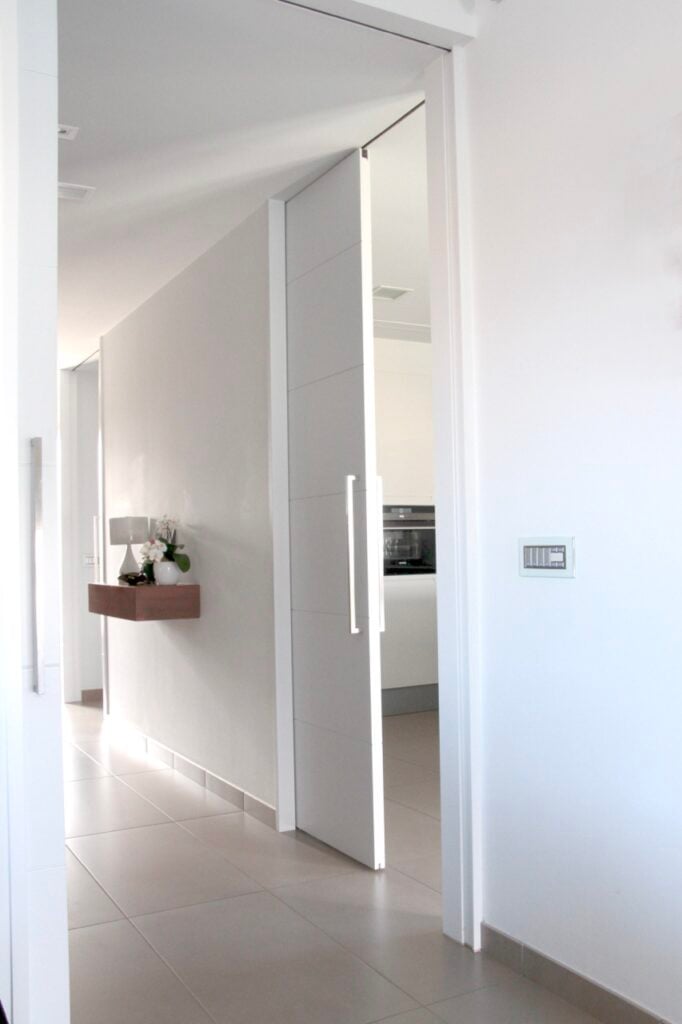 Saheco SF-RA90 Single Pocket Door in hallway