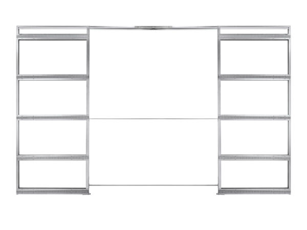 ECLISSE Double Pocket Door Frame Kit in Galvanized Steel