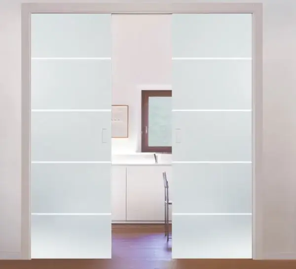 Eclisse Classic Glass Double Pocket Door Frame Kit