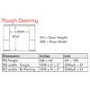 Cavity Slider Frame Kit Rough Opening Guide