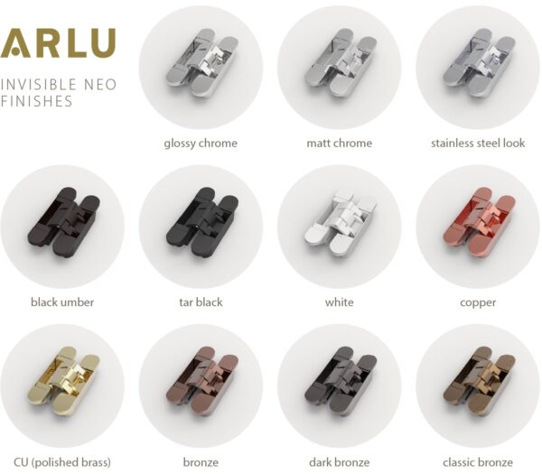 ARLU Neo L7 Invisible/Concealed Hinge up to 220lbs - Image 12