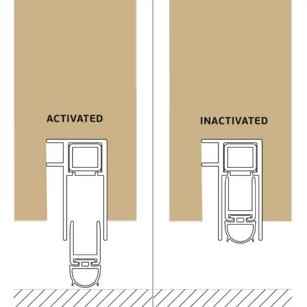 Dawson Moor Automatic door seal - 1130mm - Image 3