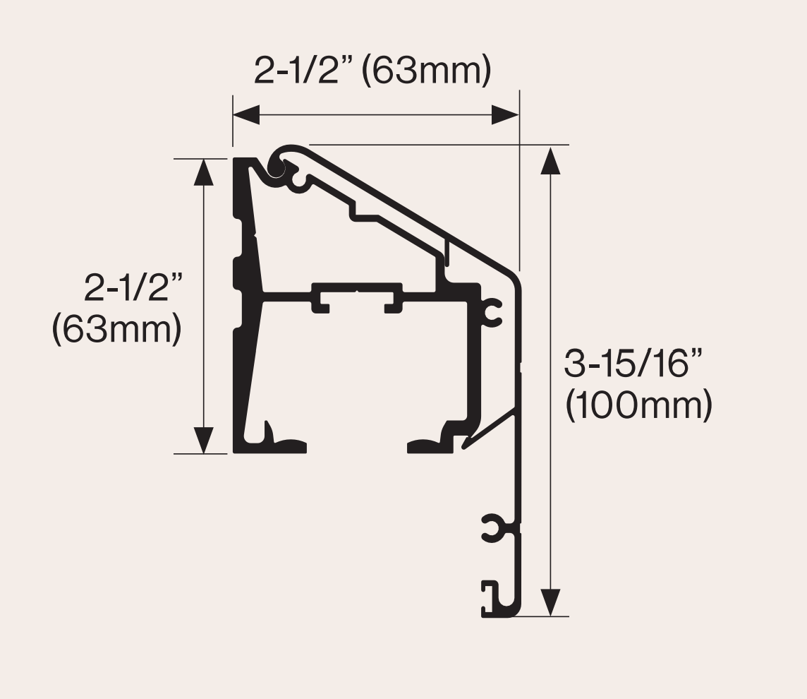 Cavity Sliders CS WallMountTrack Kit - Image 3